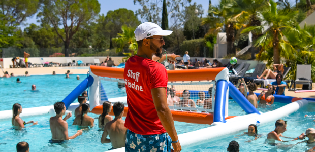 Waterpolo en el camping Le Parc de Bormes