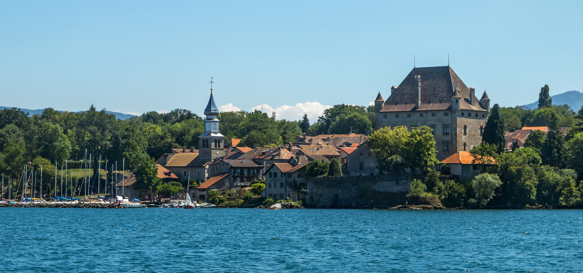 LAGO LEMAN VISTA DE YVOIRE