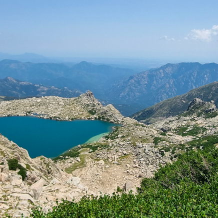 Vista al mar de Córcega GR20