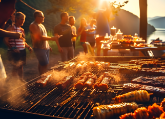 Barbacoa en el camping