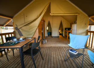 cabaña de acampada